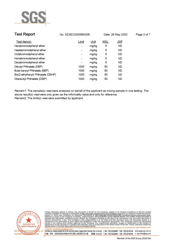 自恢複保險絲SGS報告3